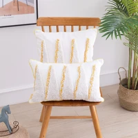 1pcs 45x45cm cotton canvas sofa home decorative pillowcover living room cushion cover throw tufted embroidery pillowcase 40703