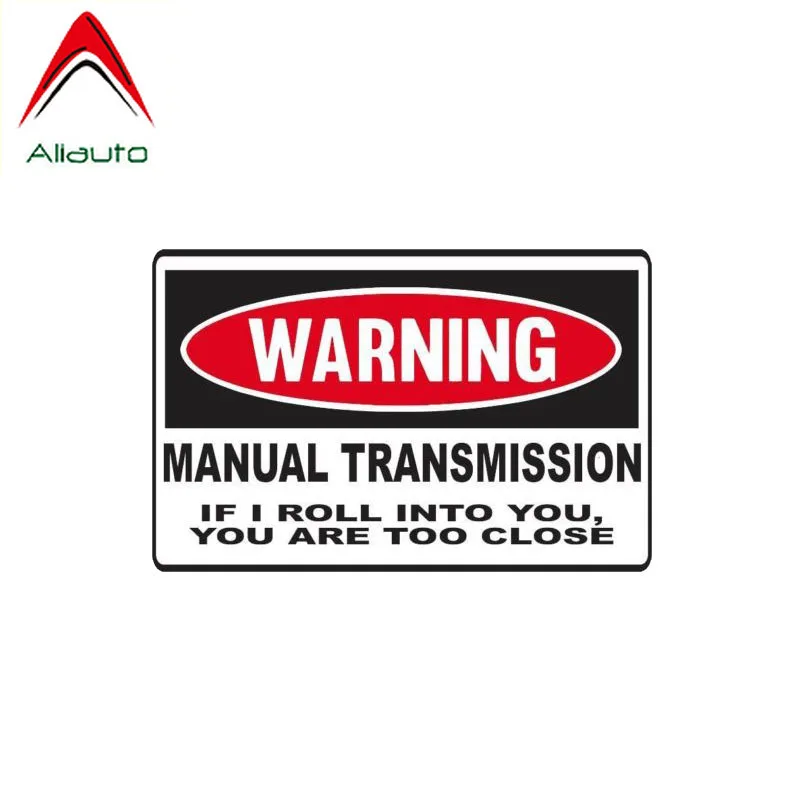 Забавная Автомобильная наклейка Aliauto с ручной коробкой передач если я