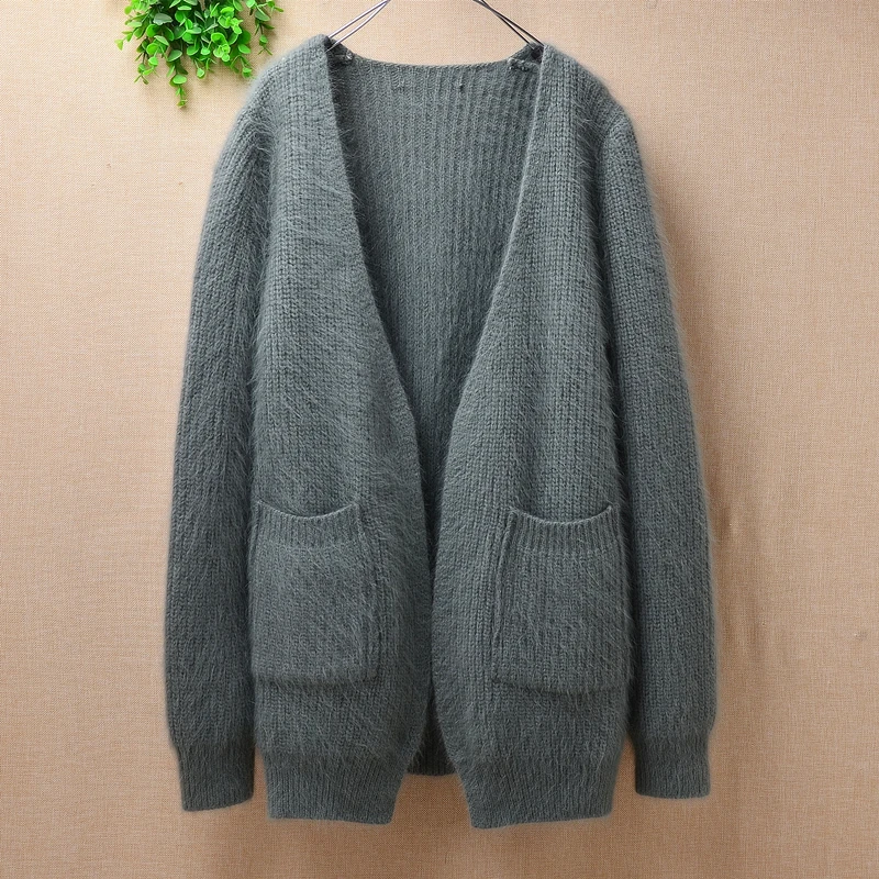 Корейский женский свитер женская одежда с длинными рукавами-фонариками и