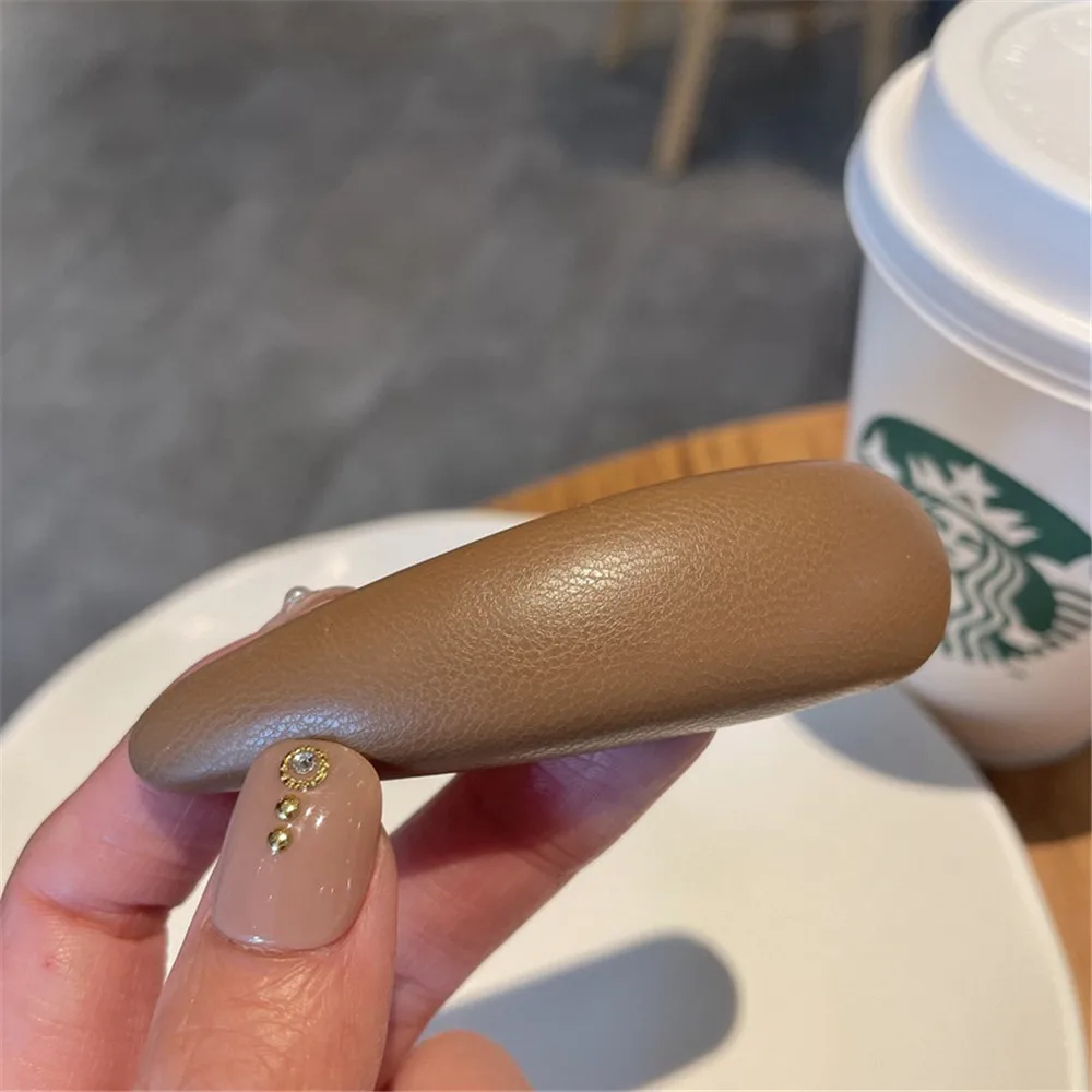 Новинка модная однотонная Заколка-пряжка с мягкой губкой 1 шт. плотная заколка