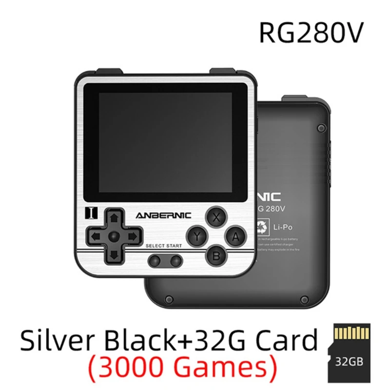 

RG280V Retro Mini Handheld Game Console Open Sourse System PS1Player 2.8Inch IPS