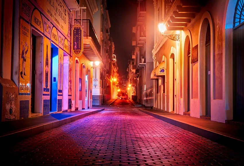 

Night city street photo backgrounds vinyl vlog Video photography backdrops for photo Studio props Backdrops photophone LV-2148
