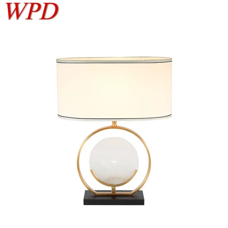 

WPD Modern LED Table Lamp Luxury Design E27 White Marble Desk Light Home LED Decorative For Foyer Living Room Office Bedroom