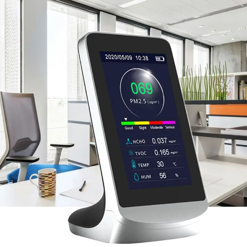 Измеритель Качества воздуха PM2.5 HCHO TVOC анализатор пыли датчик загрязнения газа