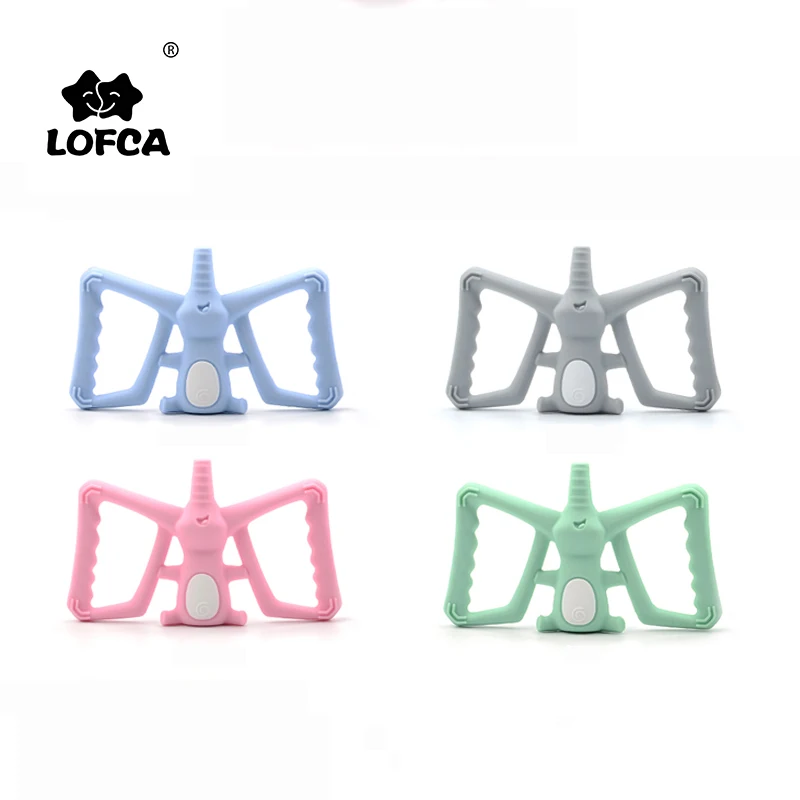 Силиконовый Прорезыватель для зубов LOFCA 1 шт. с танцевальным слоном пищевой
