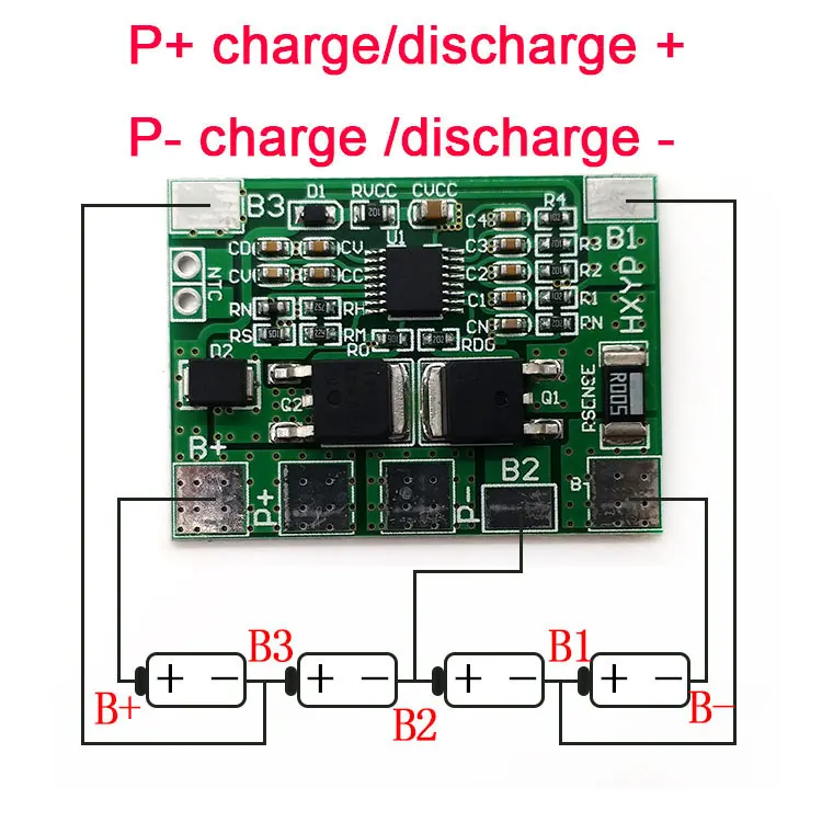 4S 8A 12 8 V 32650 lifepo4 BMS PCM Защитная плата батареи bms pcm для детской lifepo4|Интегральные