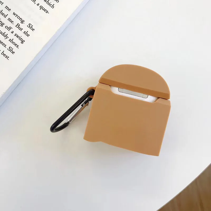Мультфильм милый Король Лев 3D наушники защитная оболочка для airpods 2 чехол для Apple Bluetooth гарнитура крышка защита коробки