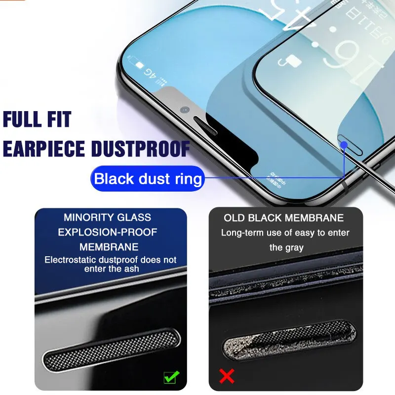 9D полное покрытие закаленное защитное стекло для iPhone 11 Pro Max 2019 6 6s 7 8 Plus X XS XR