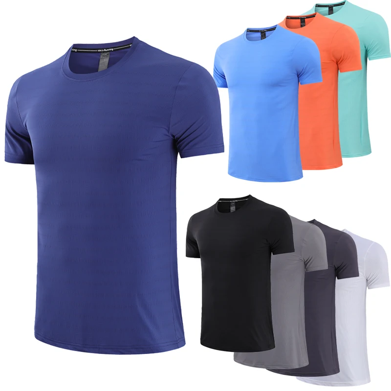 Sports T Shirt Quick Drying Running Training Exercise Fitness Comfortable Mesh Short Sleeve Outdoor Trip Fishing Shirts