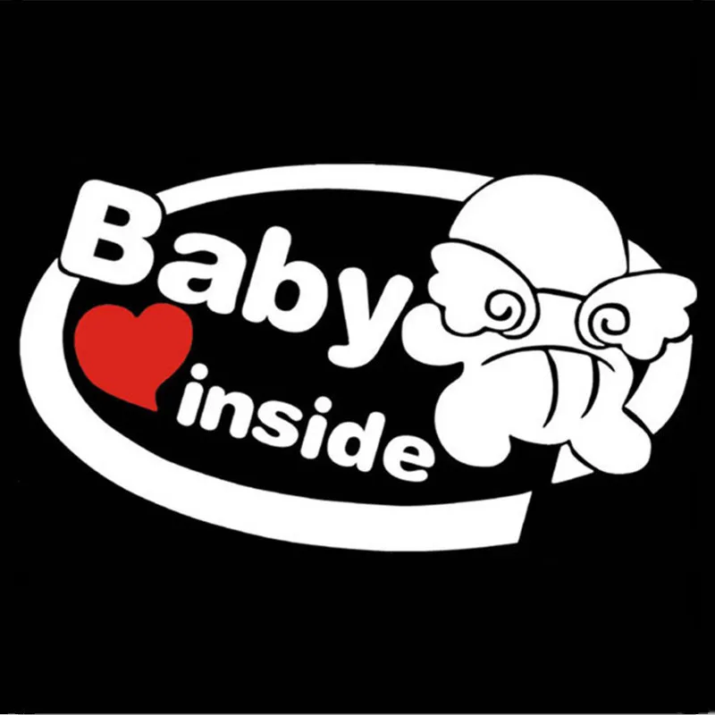 Ангел ребенок на борту предупреждение наклейки с рисунками милые Для мальчиков и