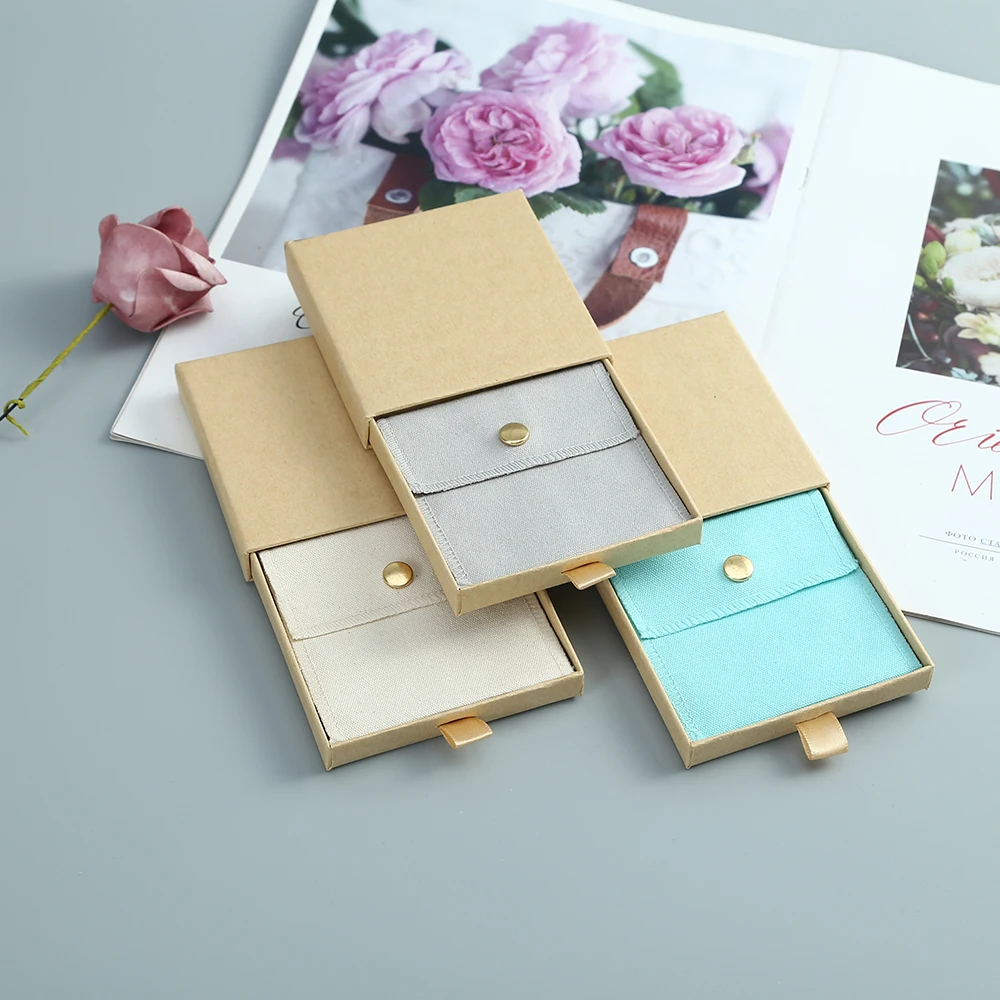 

Chic Jewelry Organizer Packing Earrings Rings Display Present Sets Small Pouches for Wedding Christmas Jewelry Gift Sets