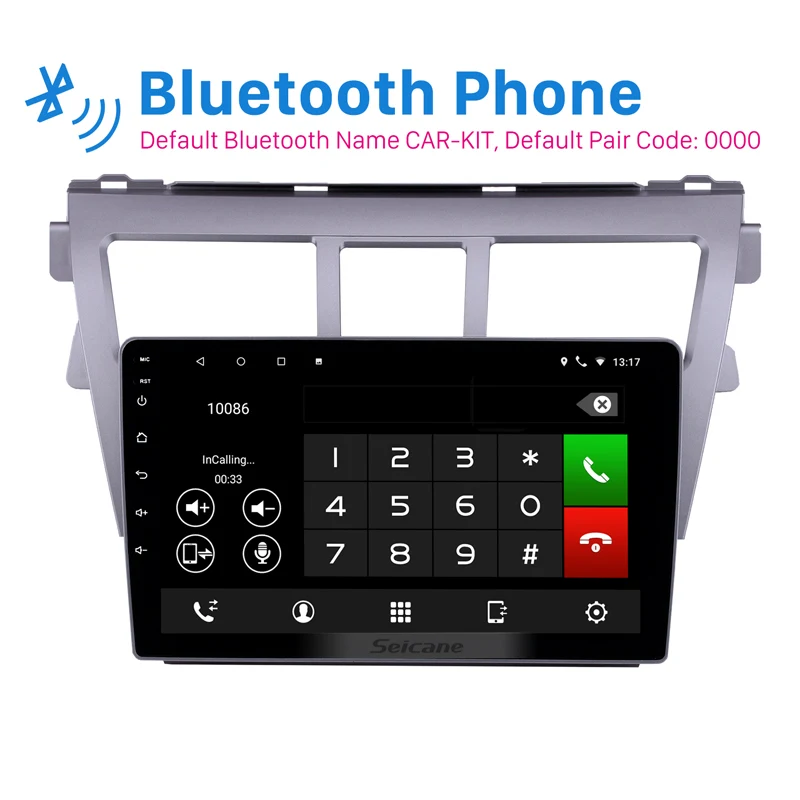 Seicane Android 10 0 2 + 32 ГБ Автомобильный GPS навигатор 9 дюймов радио для 2007 2012 Toyota VIOS
