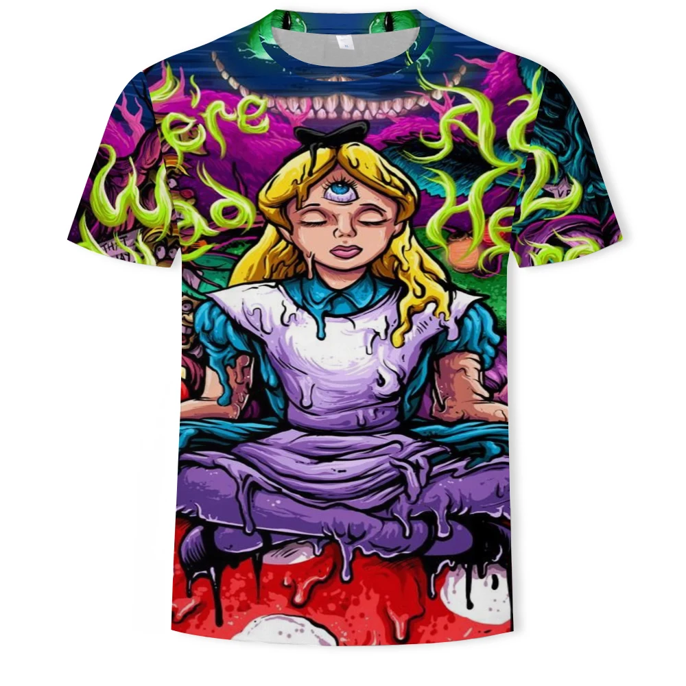 

Children's clothing 3D printed T-shirt kids summer short-sleeved top Harajuku T-shirt comfortable cartoon anime T-shirt shirt