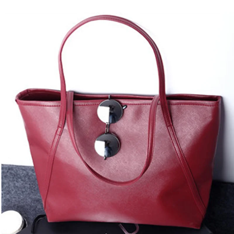 

Hot sale large women's bag large capacity shoulder bags high quality PU leather shoulder bags ladies wild bags sac a main femme
