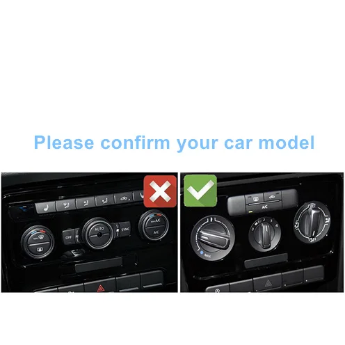 Декоративная панель кондиционера из нержавеющей стали для салона автомобиля VW