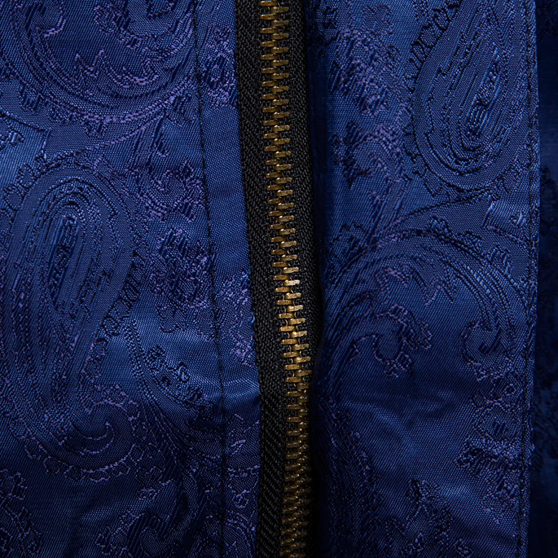 

Elegant Jacquard Printed Jacket for Men Causal Slim Fit Mens Jackets and Coats Stand Collar Men Fashion Baseball Jackets Hombre