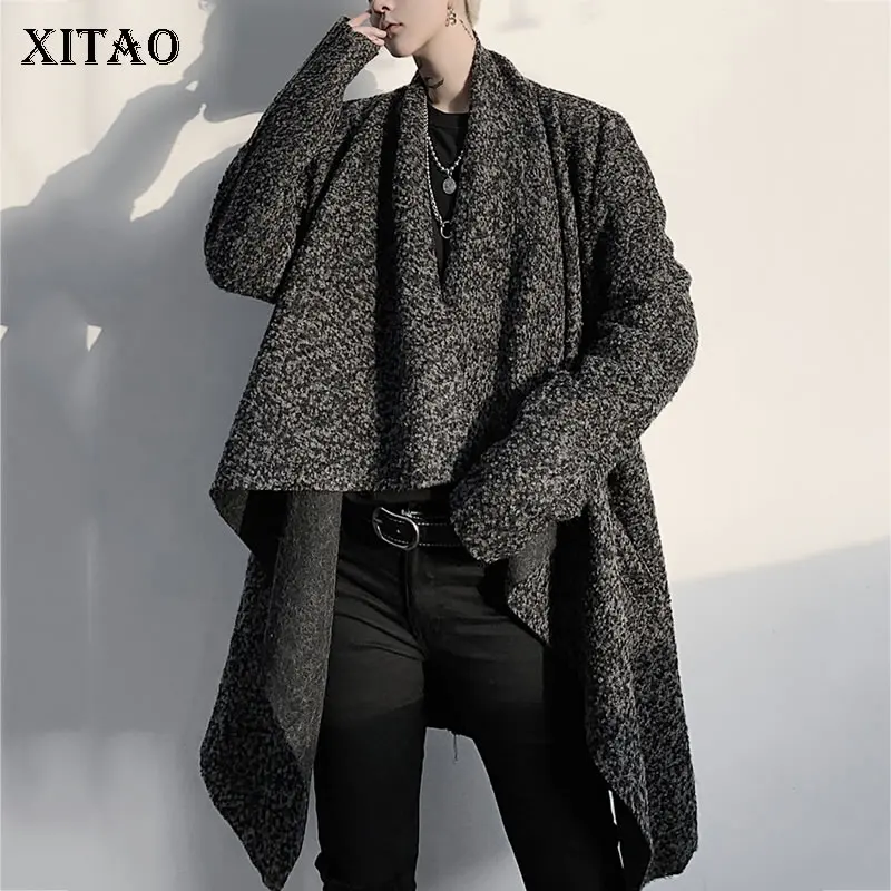 XITAO Ретро стиль необычный Тренч женская мода новинка 2019 зимнее размера плюс