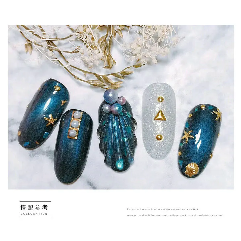 Эксклюзивное японское украшение для ногтей через границу 6 сетчатых пакетов