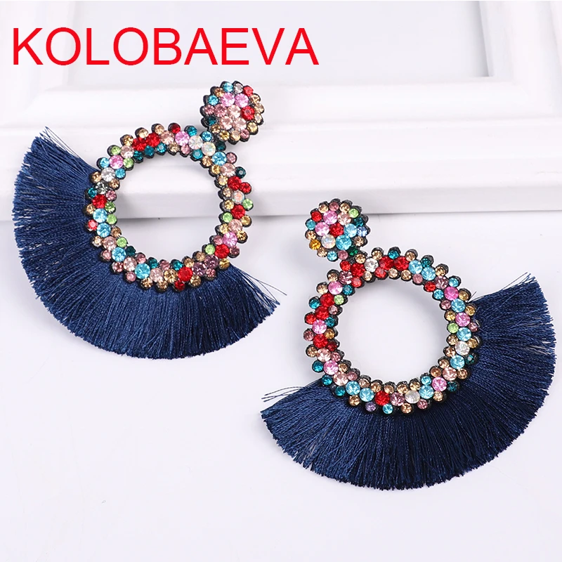 Серьги с кисточками женские корейские ювелирные изделия массивные модные