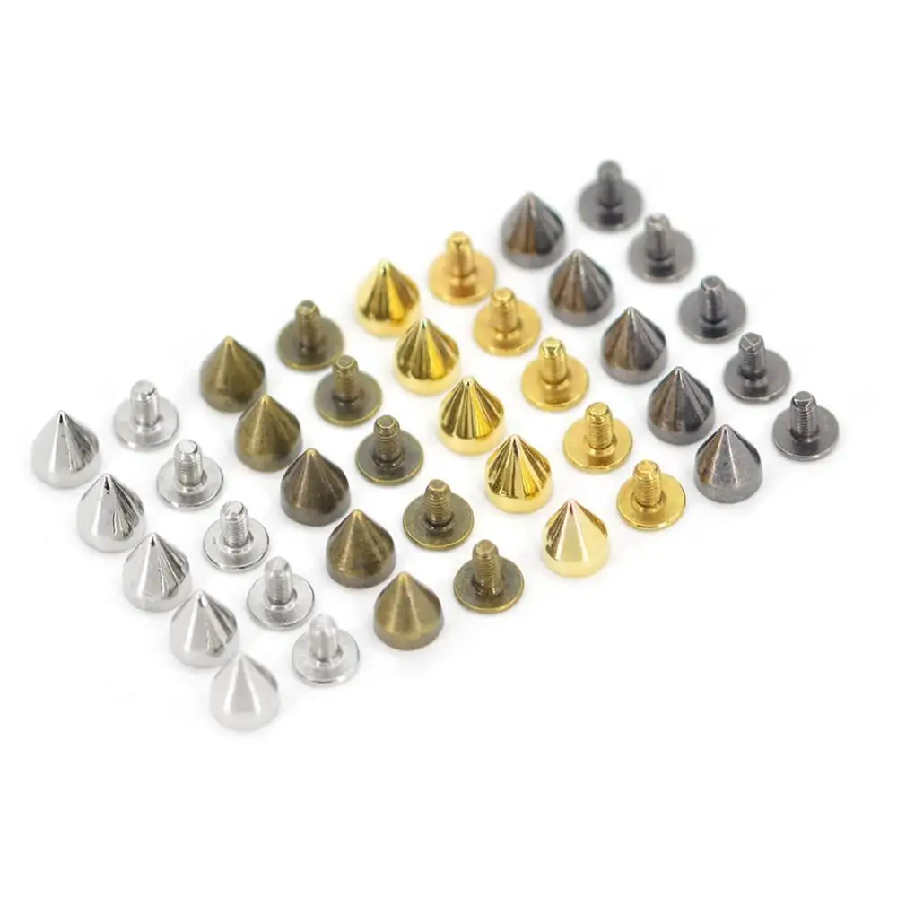 KALASO 100 шт. конусные заклепки винт в стиле панк ШПИЛЬКА кожевенное ремесло Пуля