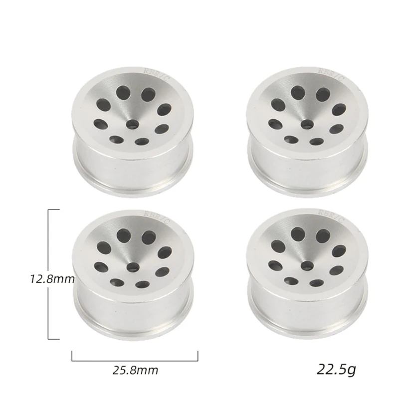 

4pcs Metal Wheel Hub Tires Kit for WPL D12 Drift Mini RC Modified Truck Car DIY