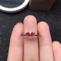 new style 925 silver inlaid ruby ring womens jewelry must have style for parties gift for wife