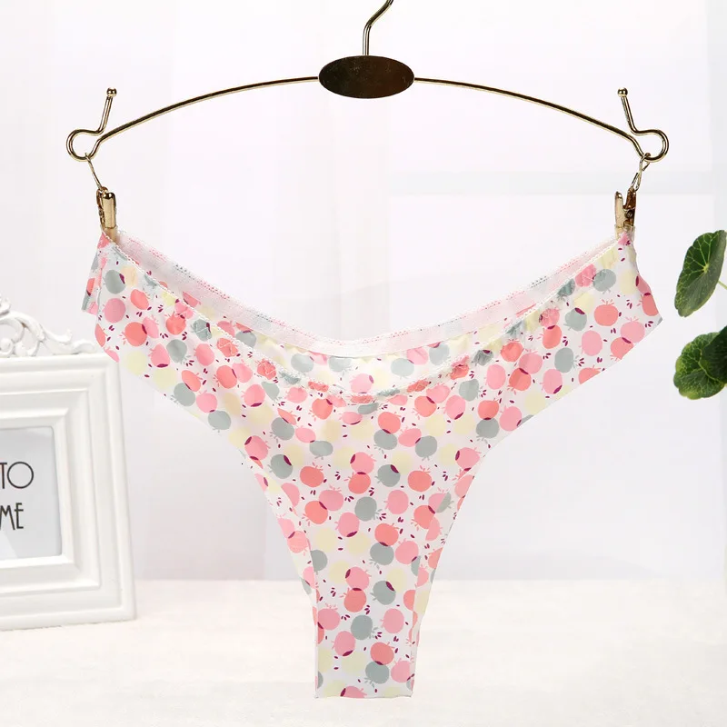 Женские хлопковые трусики с цветочным принтом короткие танга|Женские трусики| |