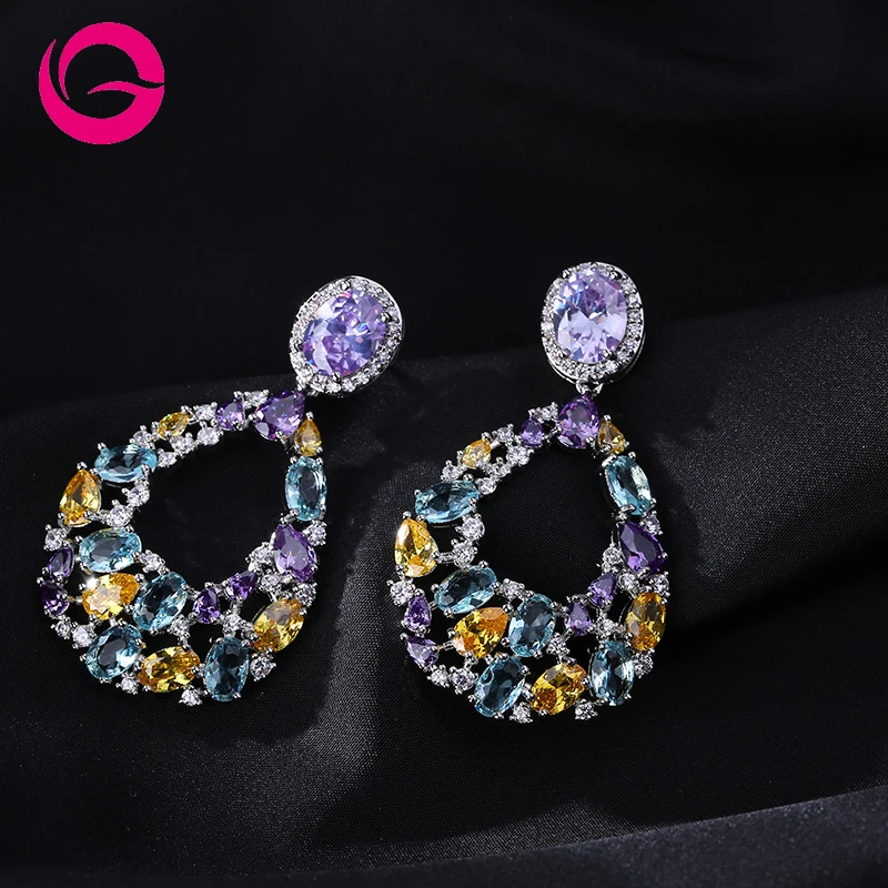 GAOLA новый дизайн серьги с цветами в форме капель для свадебной вечеринки