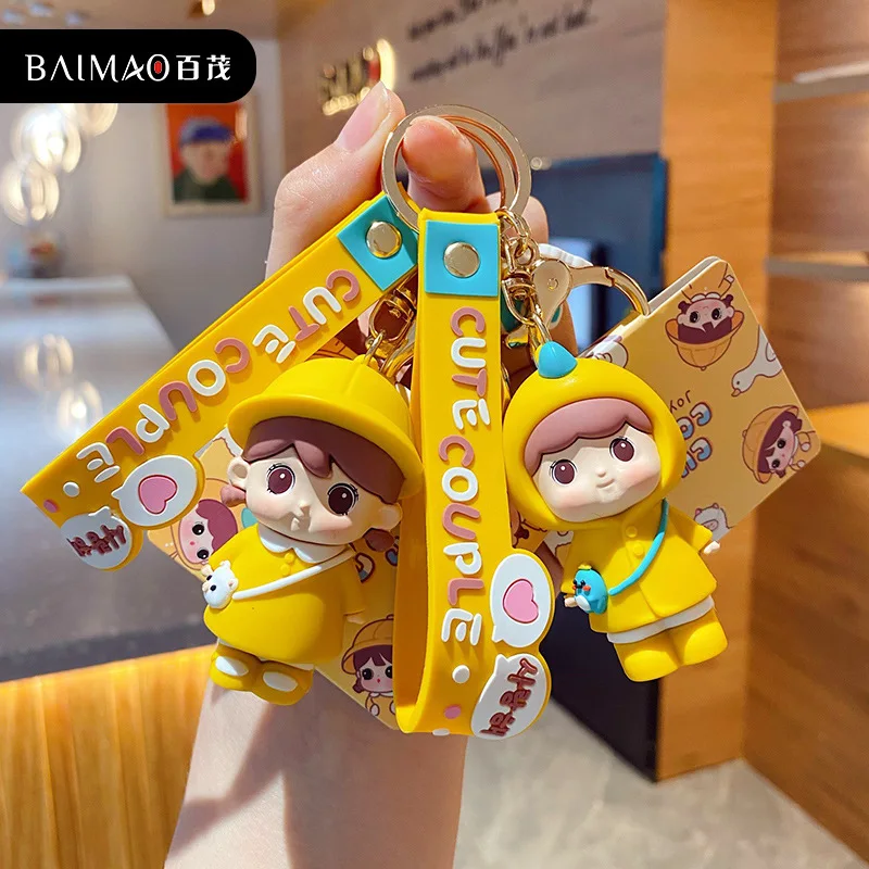 

Cartoon Couples Keychain Fashion Men Women Car Accessories Cute Bag Keychain Charms Diy Keychain Accessories Anime Keychain