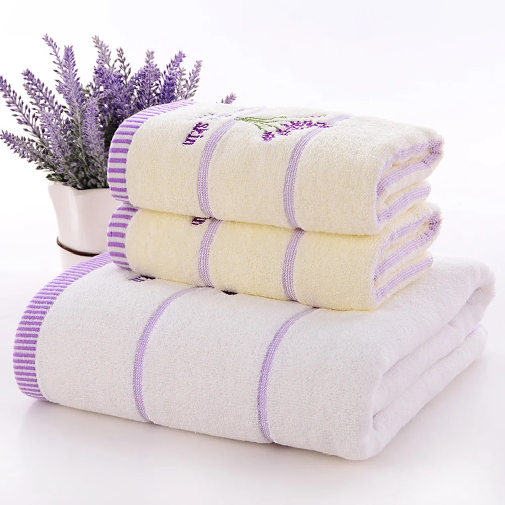 Комплект из 3 предметов для ванной Полотенца толстые хлопковая Уход за кожей лица