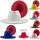 Мужская кепка с красной подошвой, джазовые шапки, ковбойская шляпа, мужская и мужская двусторонняя цветная Кепка, верхняя шляпа, оптовая продажа 2021