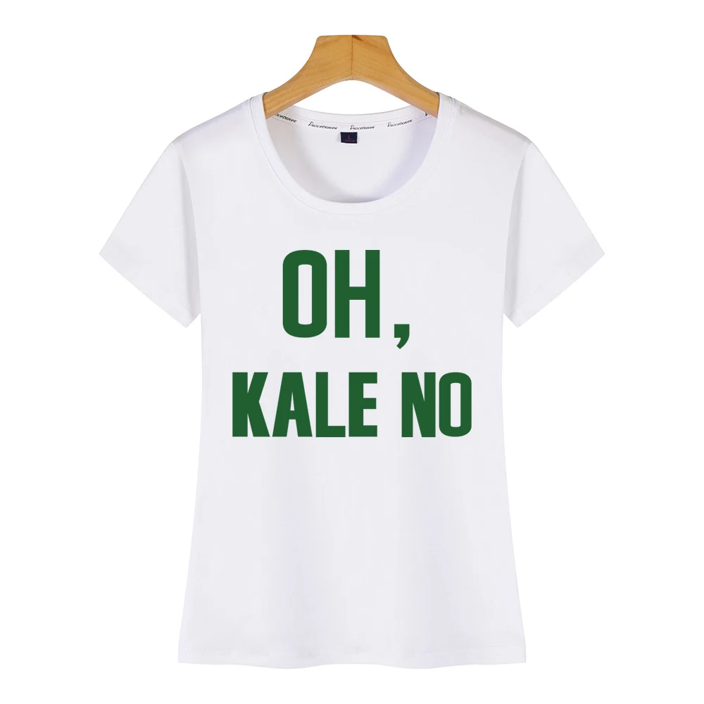 Женская футболка с надписью oh kale no Kawaii короткая женская футболка|Футболки| |