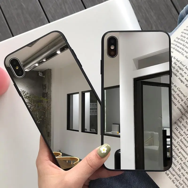 Full Mirror Soft TPU Cases for Xiaomi Mi 9T Pro 9 8 Lite 6X A1 5X F1 Redmi K20 Note 7 6 5 7A 4X 5A Plus 6A Plating Cover |
