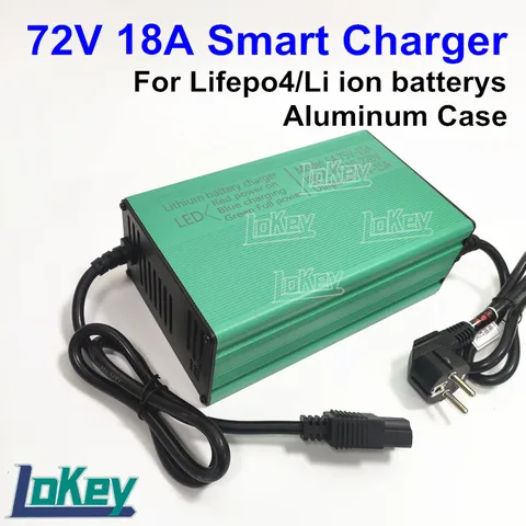 Умное быстрое зарядное устройство для литий-ионных аккумуляторов lifepo4, 72 в, 18 А, 20S, 84 в, 21S, 88,2 В, 24S, 87,6 в