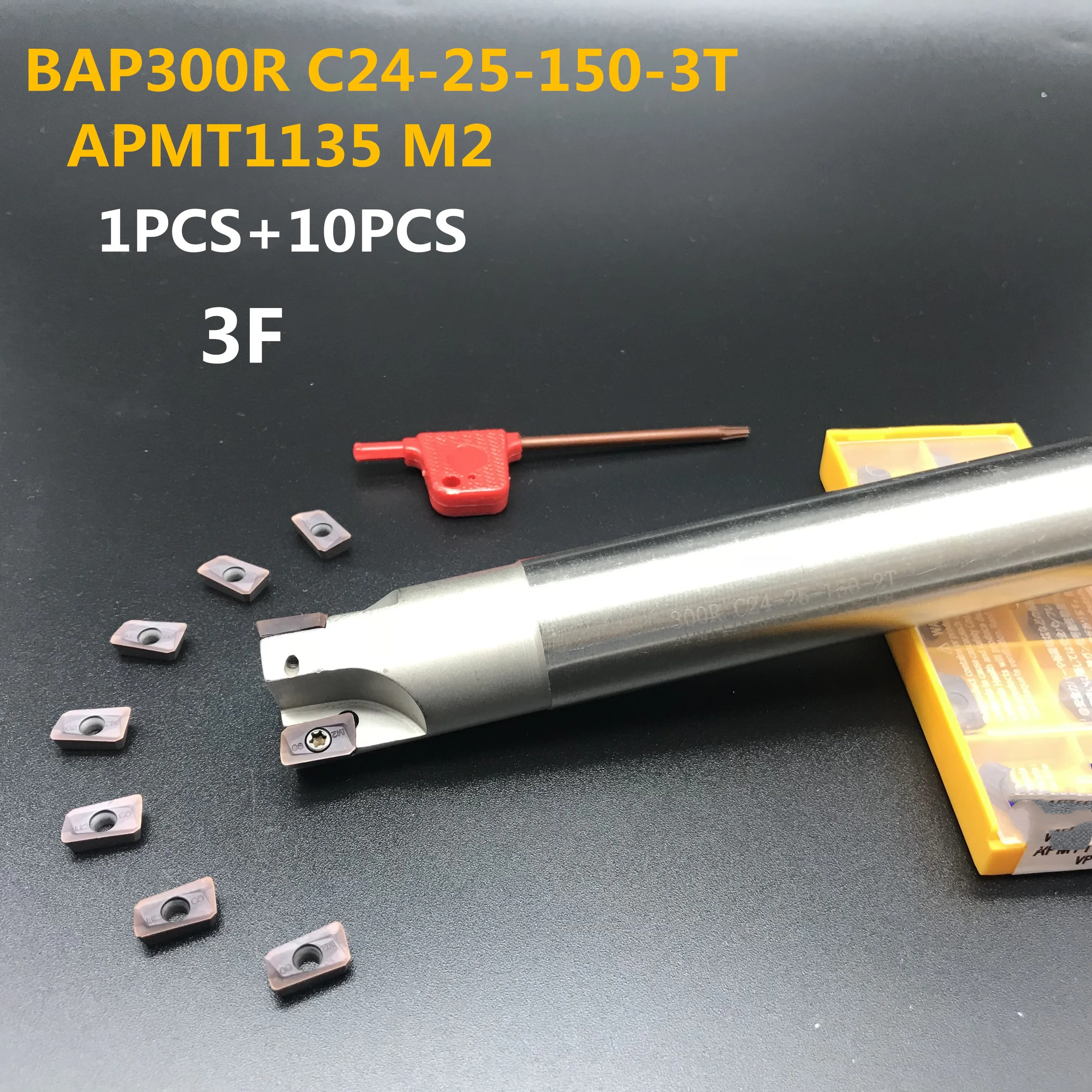 HSS BAP300R Фрезерный резак для отправки 10 шт. APMT1135 карбид Вставки токарный инструмент BAP 300R фрезерный инструмент держатель обрабатывающий центр ручка