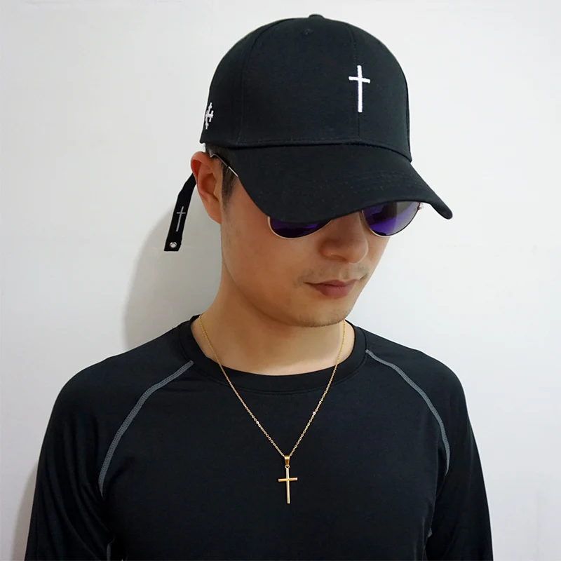 New Men Women Fashion Embroidery Cross Baseball Cap Cotton Snapback Dad Hat Bone Casquette Summer Couple Hip Hop Caps Gorras