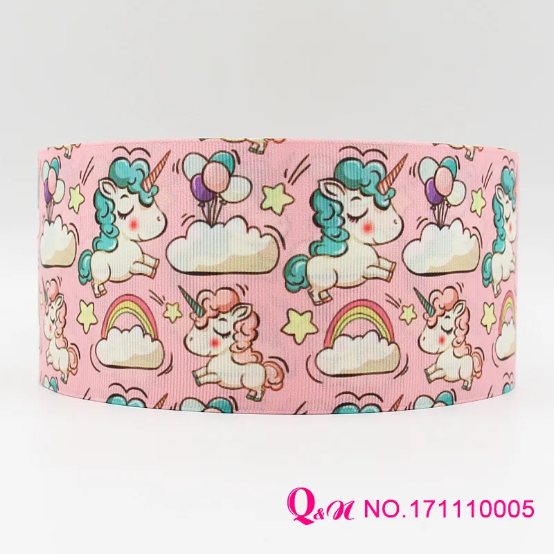 10 yards lot 1.5inch 38mm 17111005 unicorn grosgrain ribbon printed | Дом и сад
