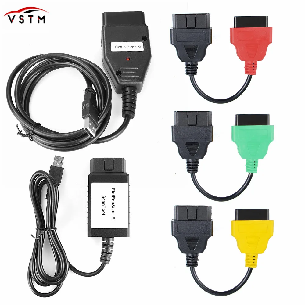Профессиональные диагностические кабели Fi at ECU Scan адаптеры atECUScan + MultiECUScan OBD2