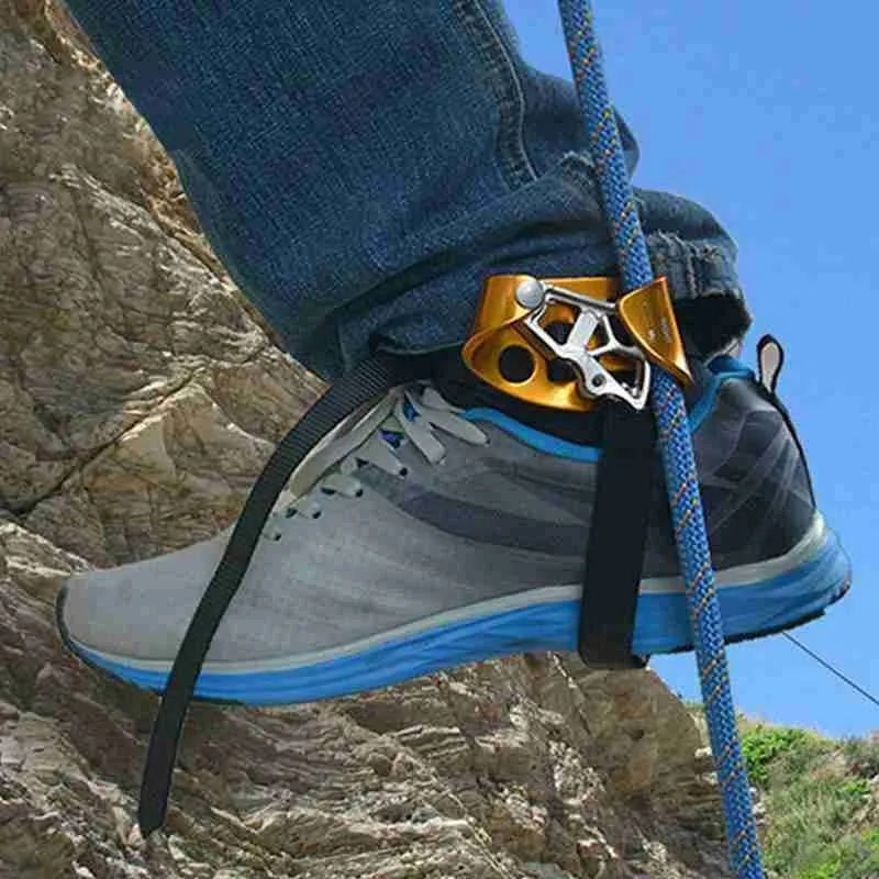 

Left/right Foot Ascender Riser Rock Climbing Mountaineering Equipment With Pedal Belt Grasp Rope Outdoor Hiking Accessories