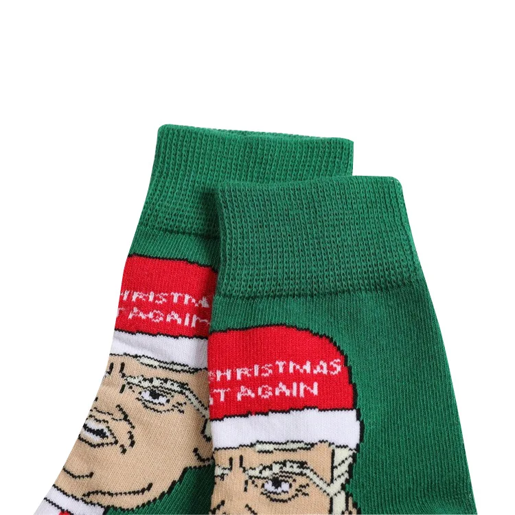 1 пара забавные носки с принтом Дональда Трампа для детей и взрослых | Женская