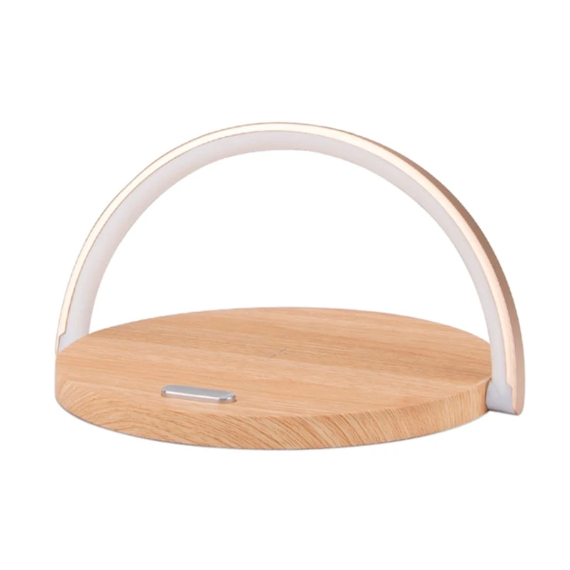 

J60A Foldable Bedside Lamp with Touch Control Dimmable Wireless Charging Desk LED lamp Eye-Caring Office Lamp 10W