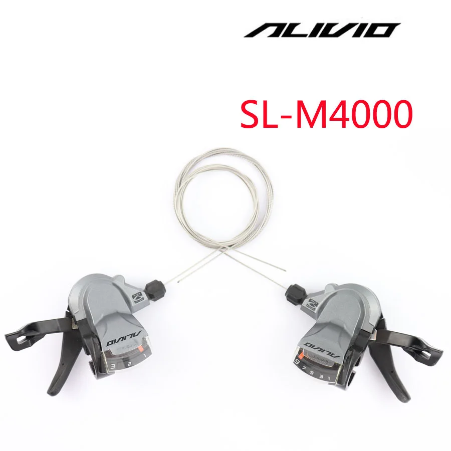 SHIMANO ALIVIO SL M4000 SL-M4000 рычаг переключения скоростей 3x9S рычаг переключения скоростей с внутренними кабелями 3s 9s варианты Запчасти для велосипедов