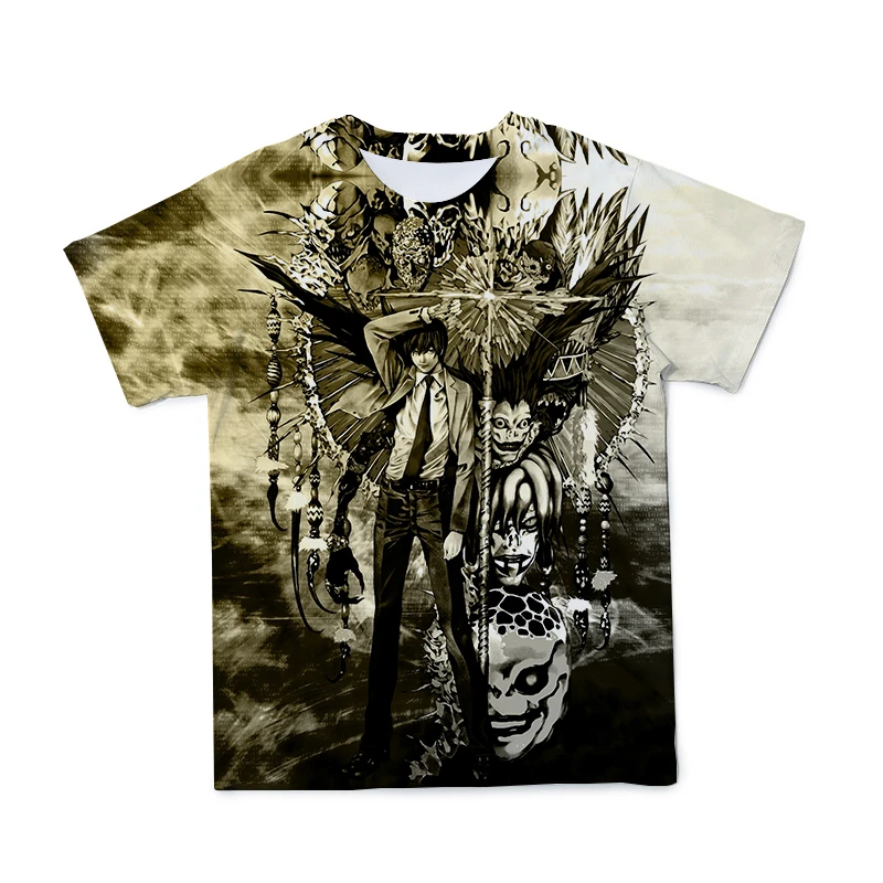 

3D Men's New T-shirt Anime Fashion Casual Short Sleeve Top O-Neck Loose Large Size 6XL Couple T-shirt Men's Top (Customizable)