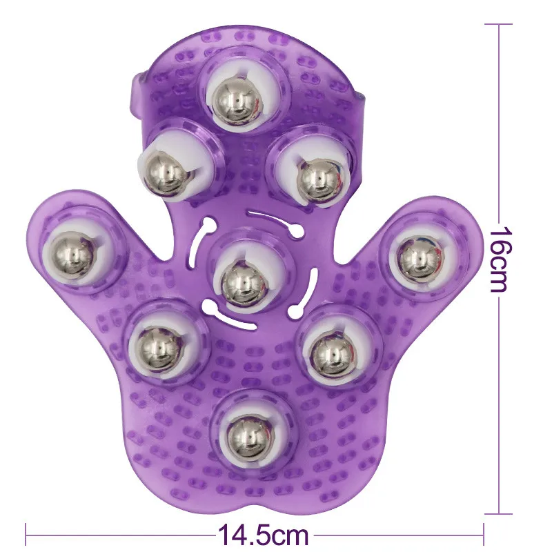 

Body Massage Glove Roller Ball Anti-Cellulite Muscle Pain Relief Relax Massager For Neck Buttocks Body Slimming Health Care Tool