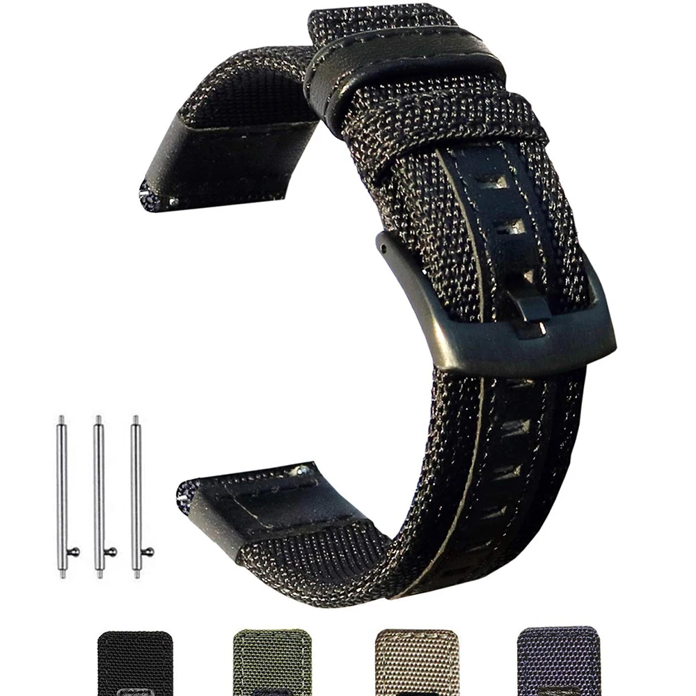

20mm Premium Nylon Straps for Samsung Galaxy Watch 3 41mm/Galaxy Watch 42mm Bands