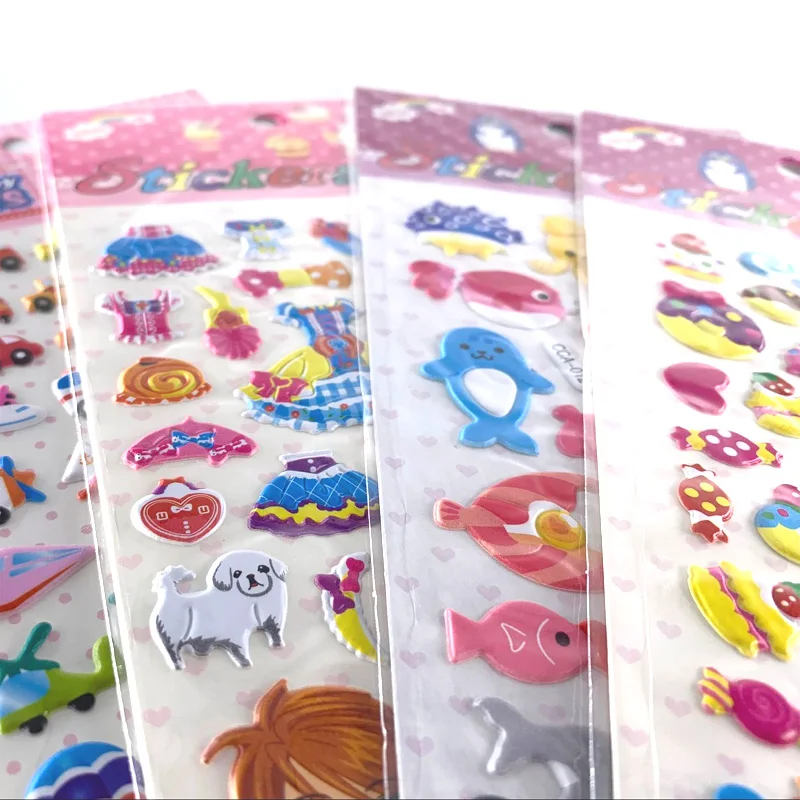 5 шт. Симпатичные Мультяшные Животные Автомобили фрукты пузыри хлопковая