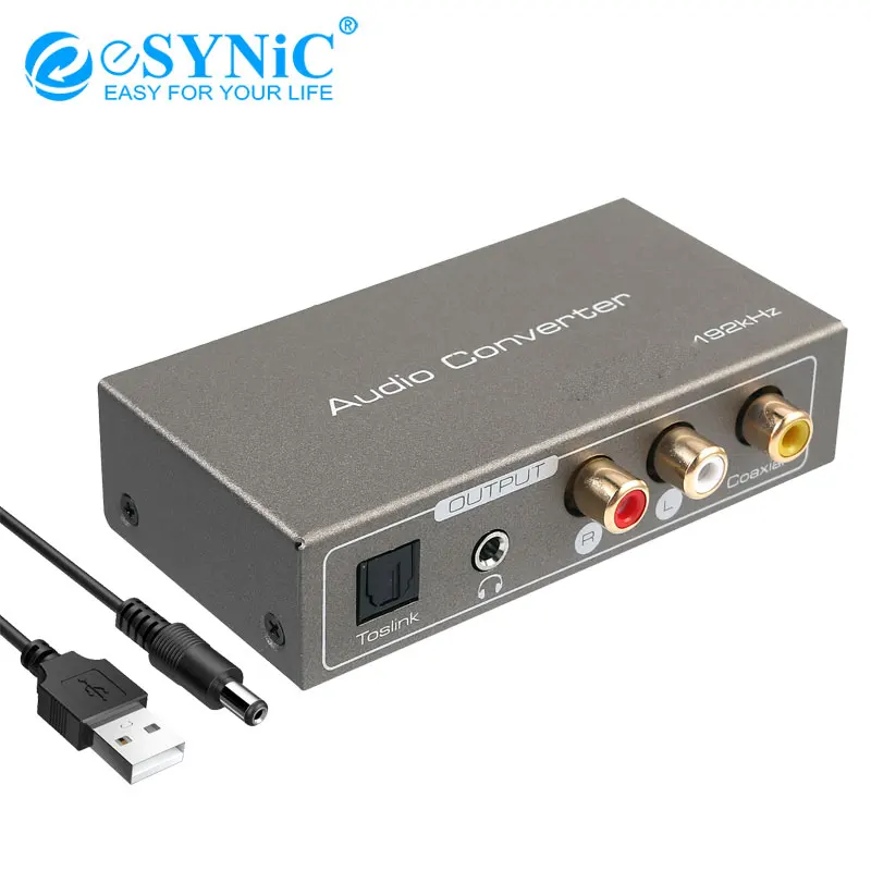 192K DAC цифровой аналоговый аудио конвертер HDMI ARC экстрактор Toslink оптический