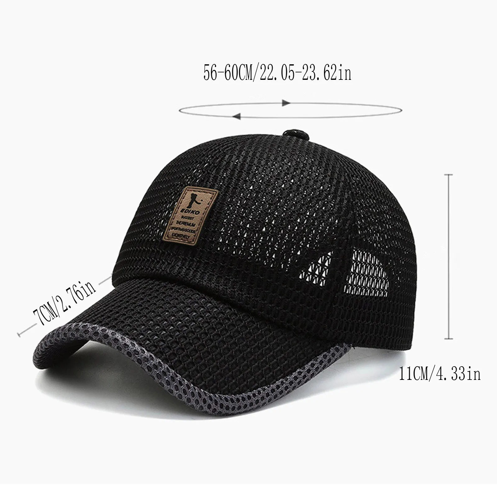

2021 Summer New Unisex Men Fishing Baseball Caps Women Breathable Mesh Snapback Hats Black Casual Sport Hats Cap#P30
