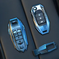 aerospace zinc alloy car key case key cover for honda hrv civic accord cr v fit odyssey city jzze remote protector keychain