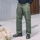 Винтажные мужские военные брюки цвета хаки, свободного покроя